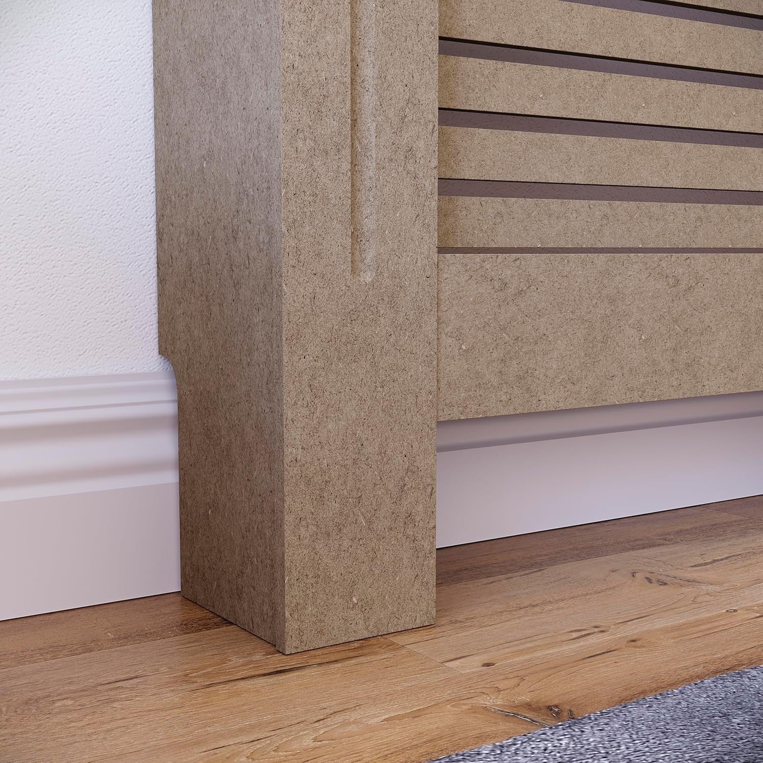 Large Unfinished Radiator Cover MDF Modern Grill Customisable Heat Efficient