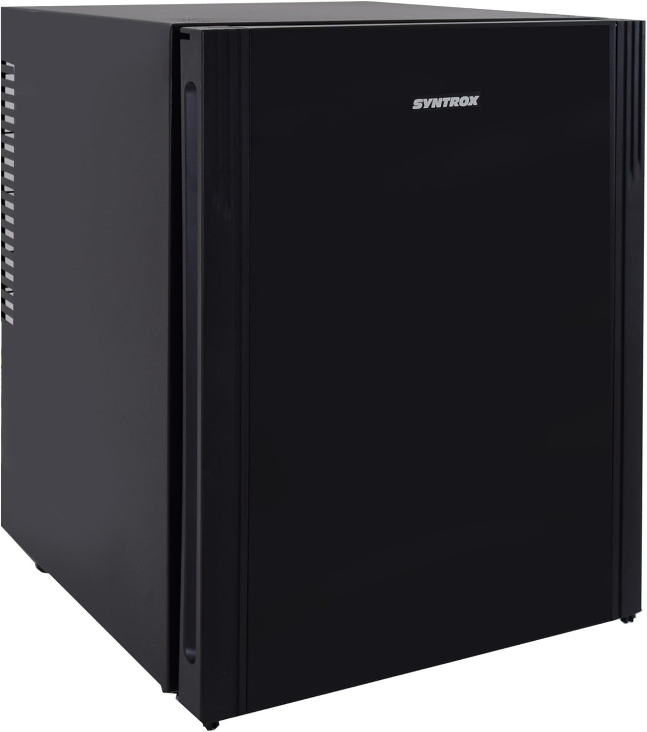 Mini Fridge Blue 40L Compact Glass Door LED Noiseless Energy Saving Cooler