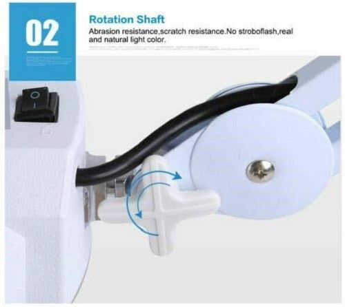 LED Magnifying Floor Lamp 5X Adjustable Medical Beauty Reading Light