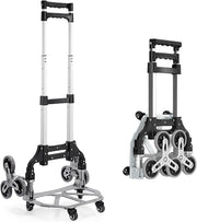 Aluminium Stair Climbing Sack Truck 80kg Folding Trolley Adjustable Handle