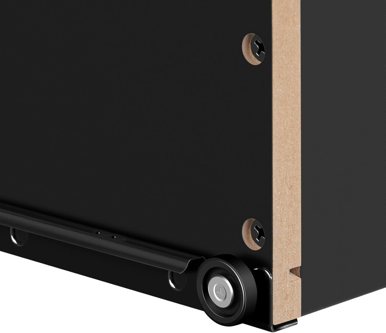 Black Wooden Bedside Tables Set of 2 – 3 Drawer Nightstand