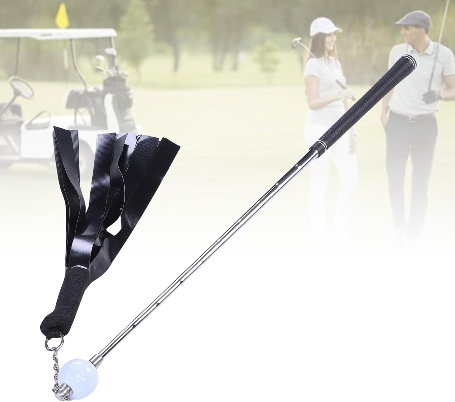 Golf Swing Trainer 30.7in Anti Slip Portable Practice Aid