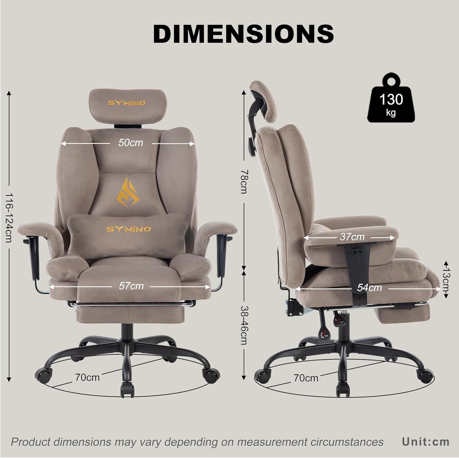 Ergonomic Gaming Chair with Footrest Pocket Spring Twill Fabric