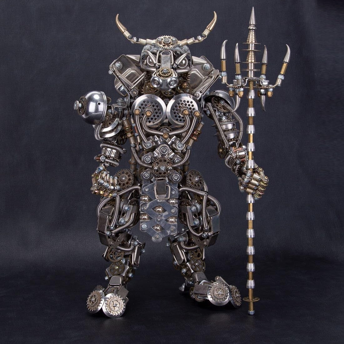3D Metal Bull Humanoid Puzzle 2500PCS Steampunk Demon Model Kit
