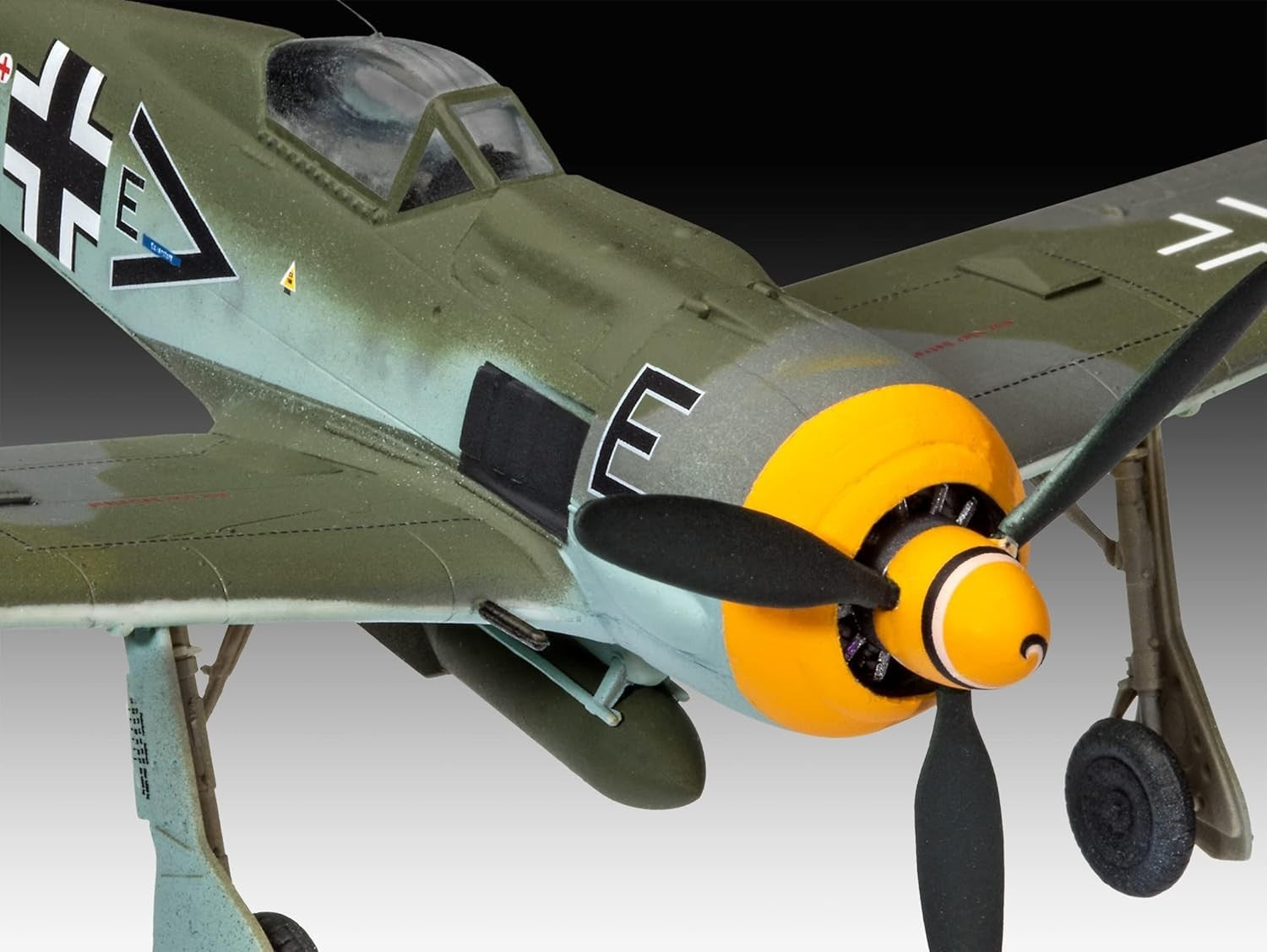 1:72 WWII Fw190 F-8 Fighter Model Kit w/ Paints, Glue & Brush – Gift Set