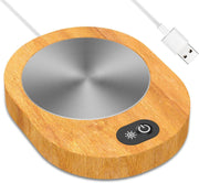 Wood Effect USB Coffee Mug Warmer 55-65°C Desk Heater Plate
