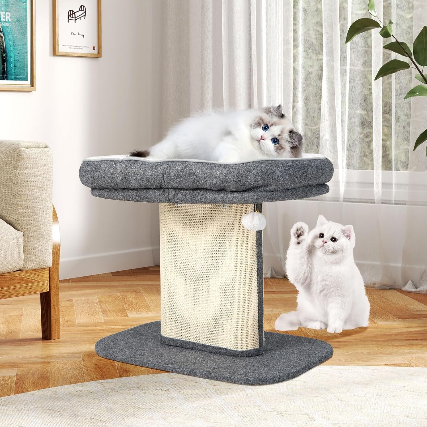 Cat Tree for Kittens Plush Perch Scratching Post Indoor Activity Tower