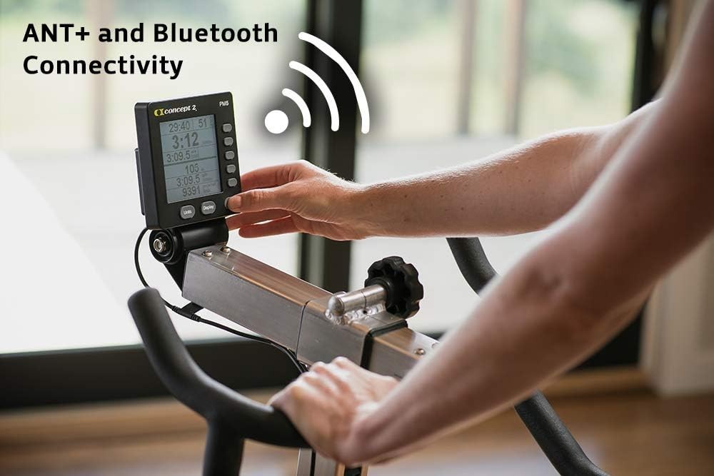 Air Resistance BikeErg w/ PM5 Monitor, Adjustable Seat & Smooth Flywheel