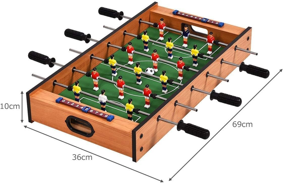2 in 1 Mini Game Table Foosball Air Hockey Slide Kids Family Play