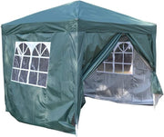 2.5x2.5m Green Waterproof Pop-Up Garden Gazebo Party Tent with Sides