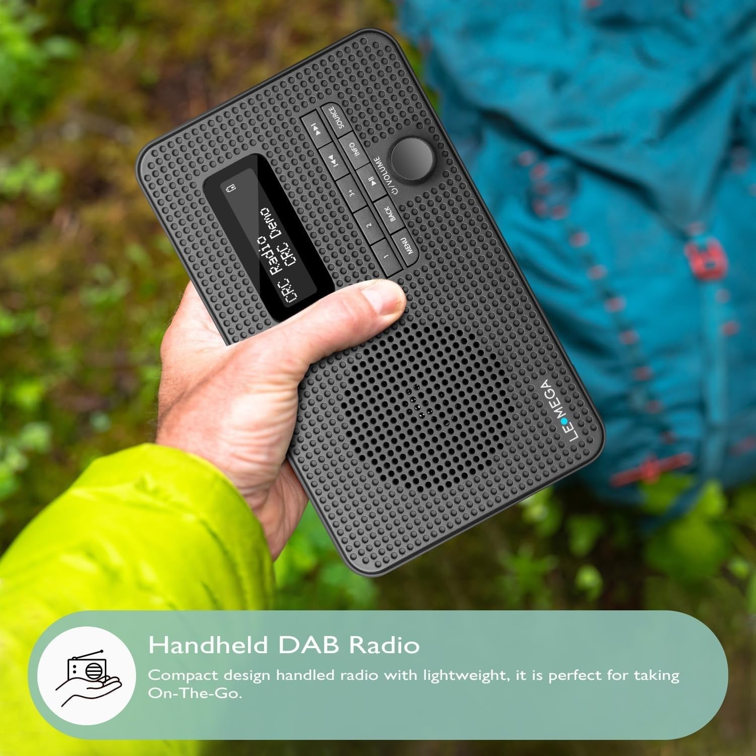 Portable DAB+ FM Radio Bluetooth 5.3 Dual Alarm 40 Presets