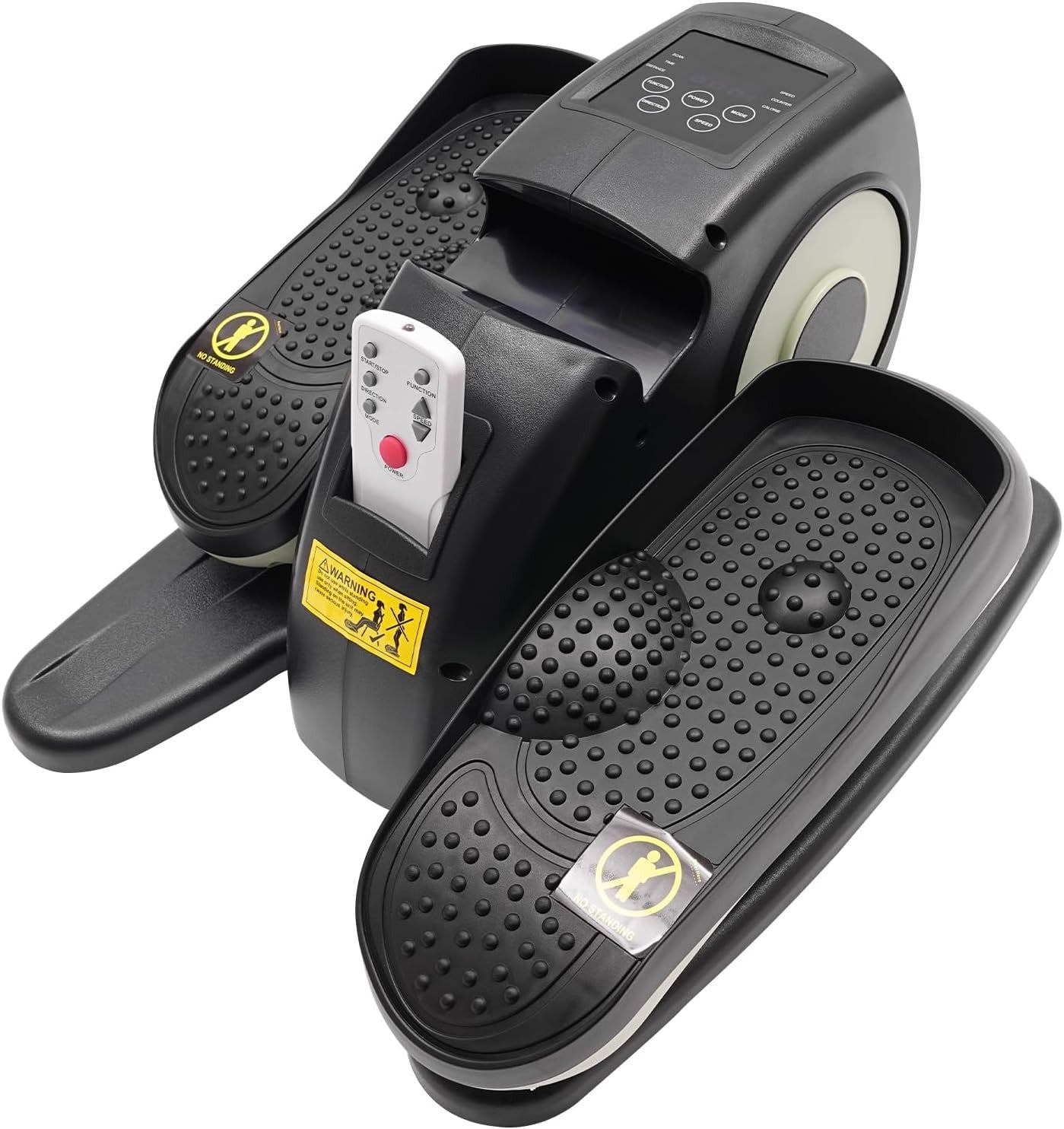 Under Desk Elliptical Trainer Quiet Electric Pedal Exerciser Remote LCD