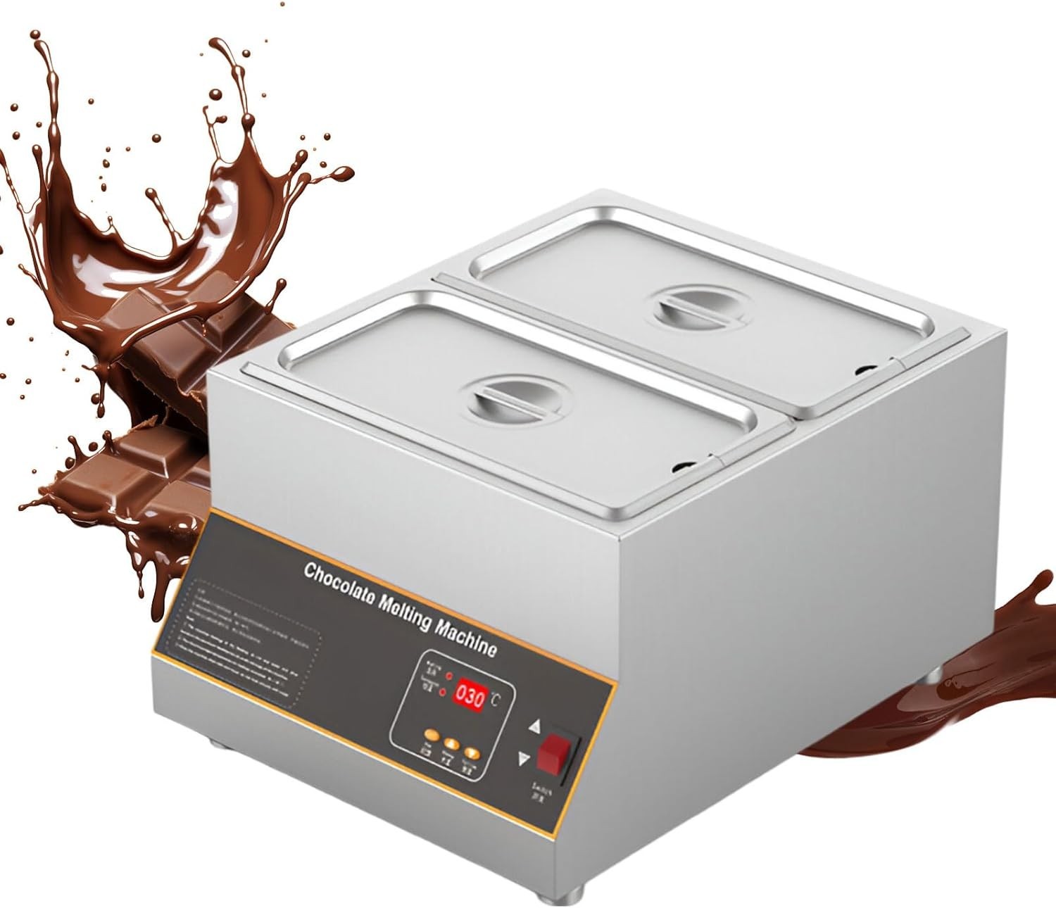 Electric Chocolate Melting Pot Stainless Steel Tempering Machine