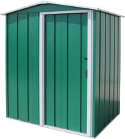 Metal Garden Storage Shed 5x4ft Waterproof Outdoor Tool & Bike Shed Green