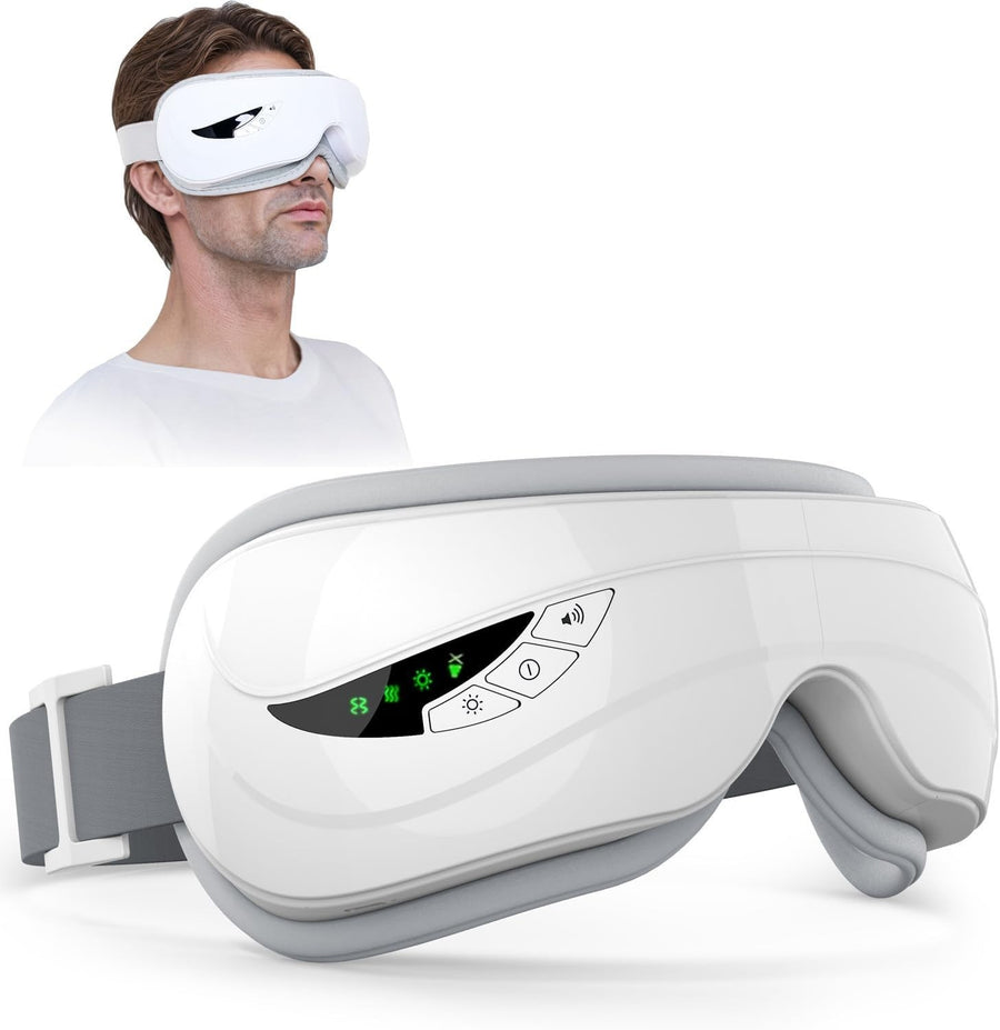 Heated Eye Massager Mask with Music 5 Modes Foldable