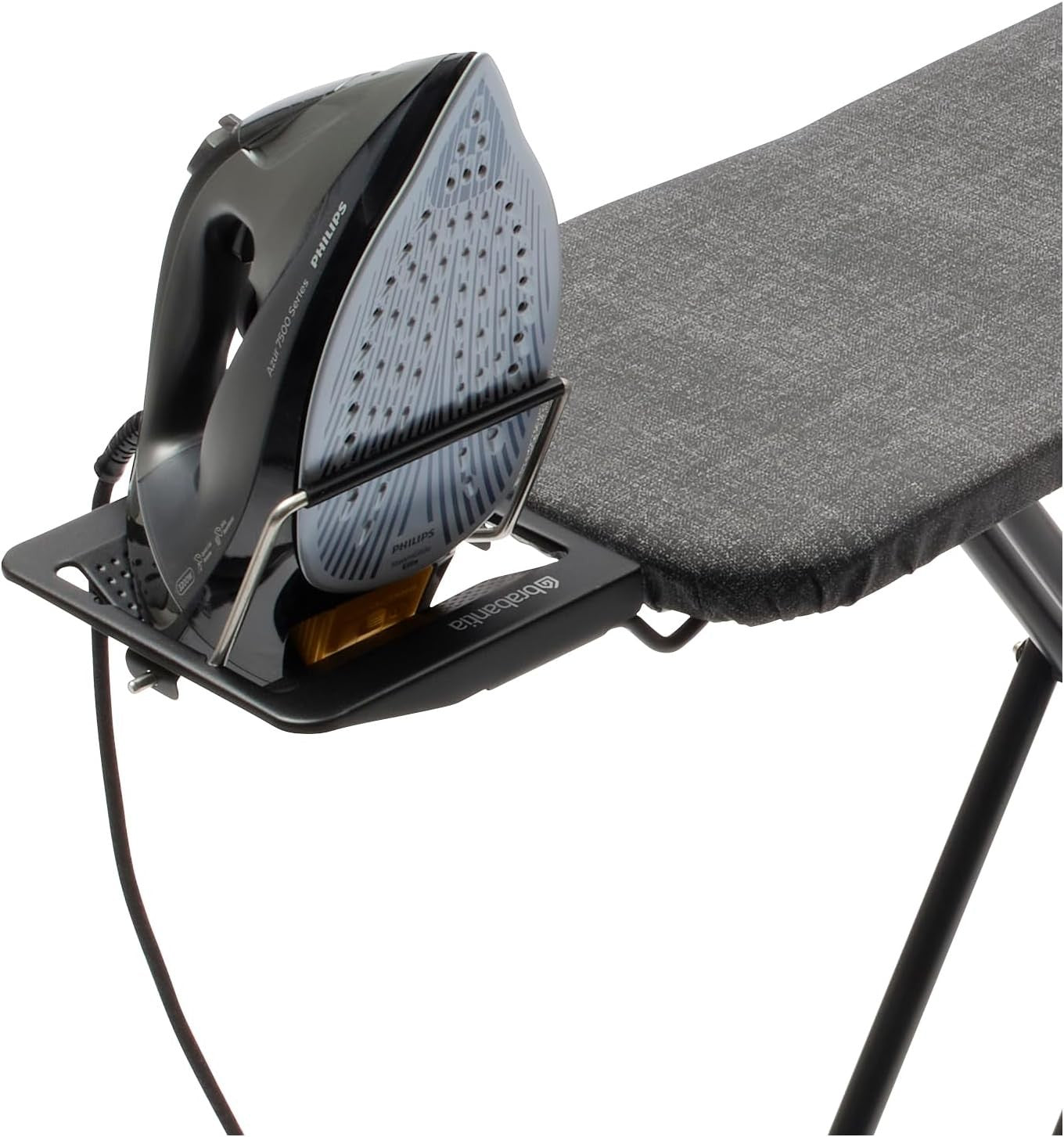 Compact Ironing Board 110x30cm Adjustable Height Steam Iron Rest Foldable