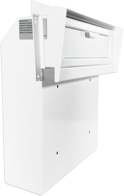 Locking Mail Drop Box Waterproof Steel Secure Deposit Slot for Cash Keys Letters