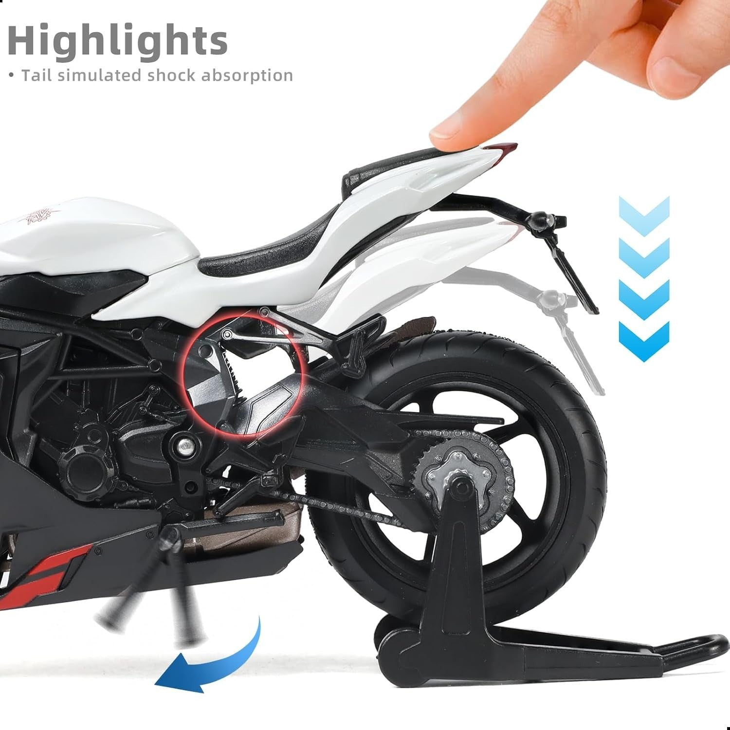 1:12 Diecast Motorcycle Model – No Assembly, Alloy Build, Display Gift Toy