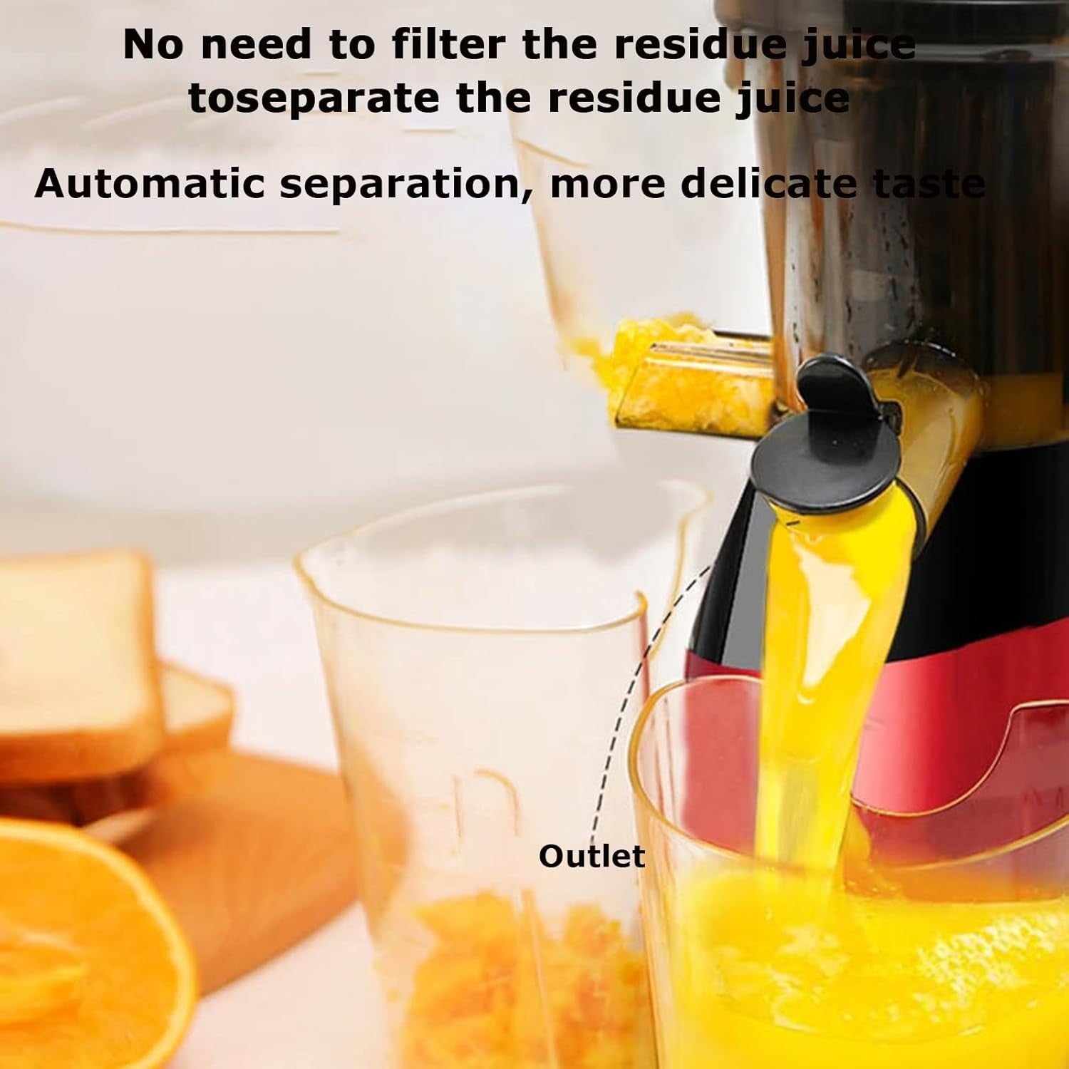 Cold Press Juicer 83mm Wide Feed Chute Slow Masticating Quiet 200W Silver