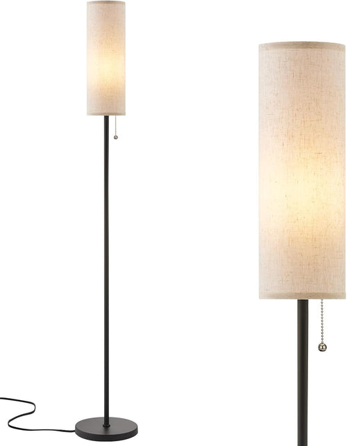 Beige Floor Lamp 64in Standing Lamp Bedroom Living Room Bulb Included