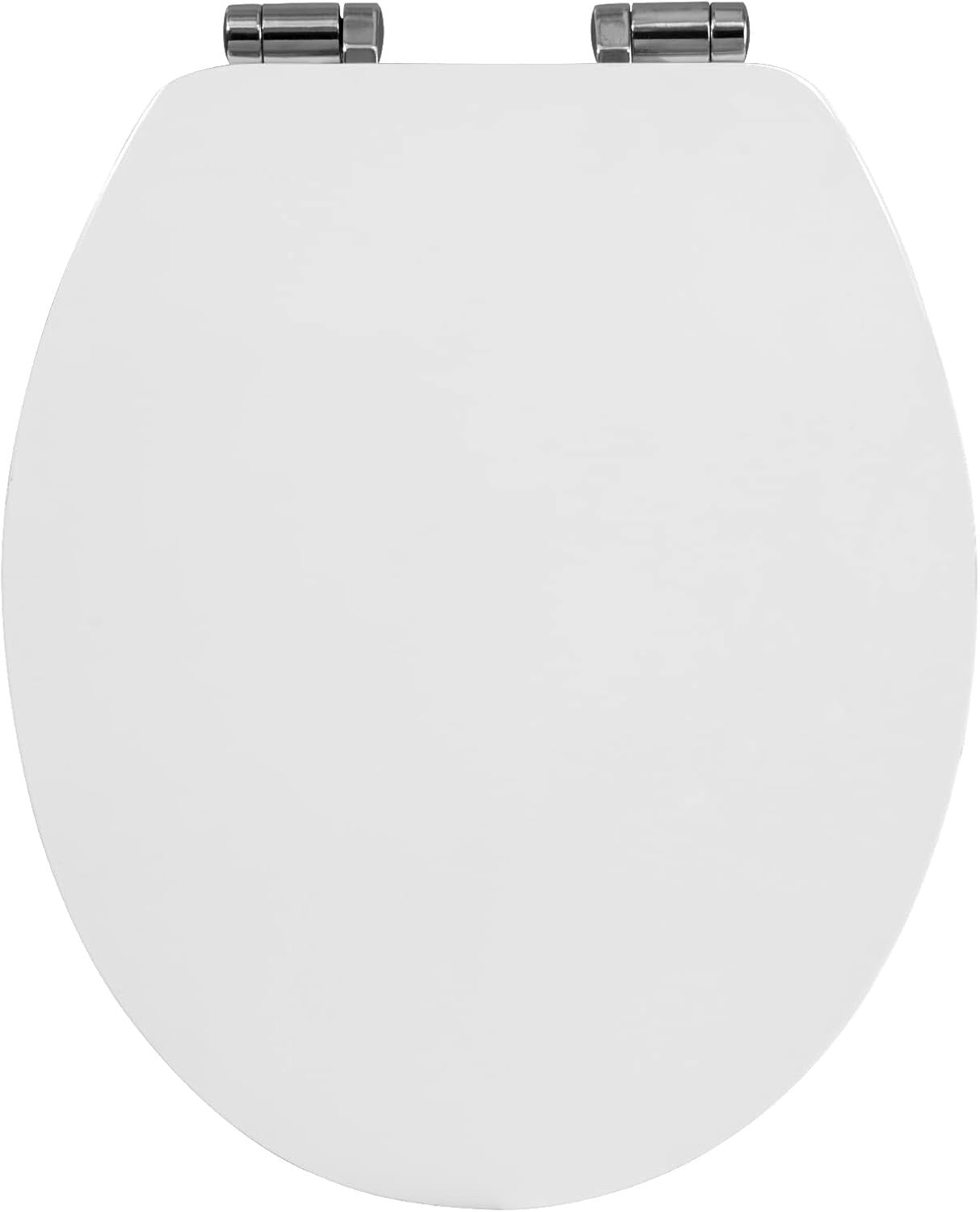 Wooden Toilet Seat Soft Close Heavy Duty MDF Standard Bowl 43.8x37.8cm