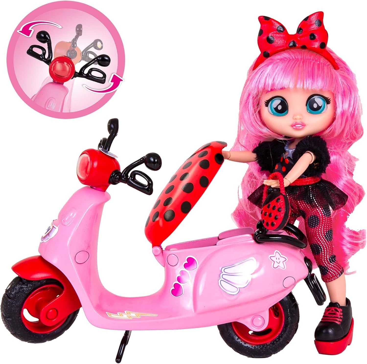 BFF Fashion Doll Scooter Playset 10 Accessories Storage Toy 3+
