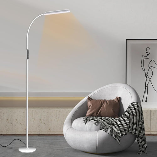 LED Floor Lamp Dimmable Reading Light Touch Control Adjustable Gooseneck