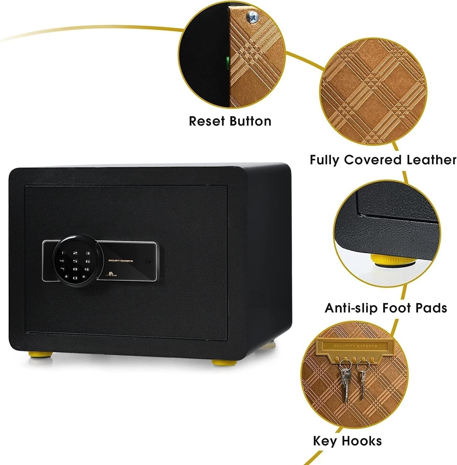 Digital Security Safe Box Electronic Keypad Cash Jewelry Safe 40cm