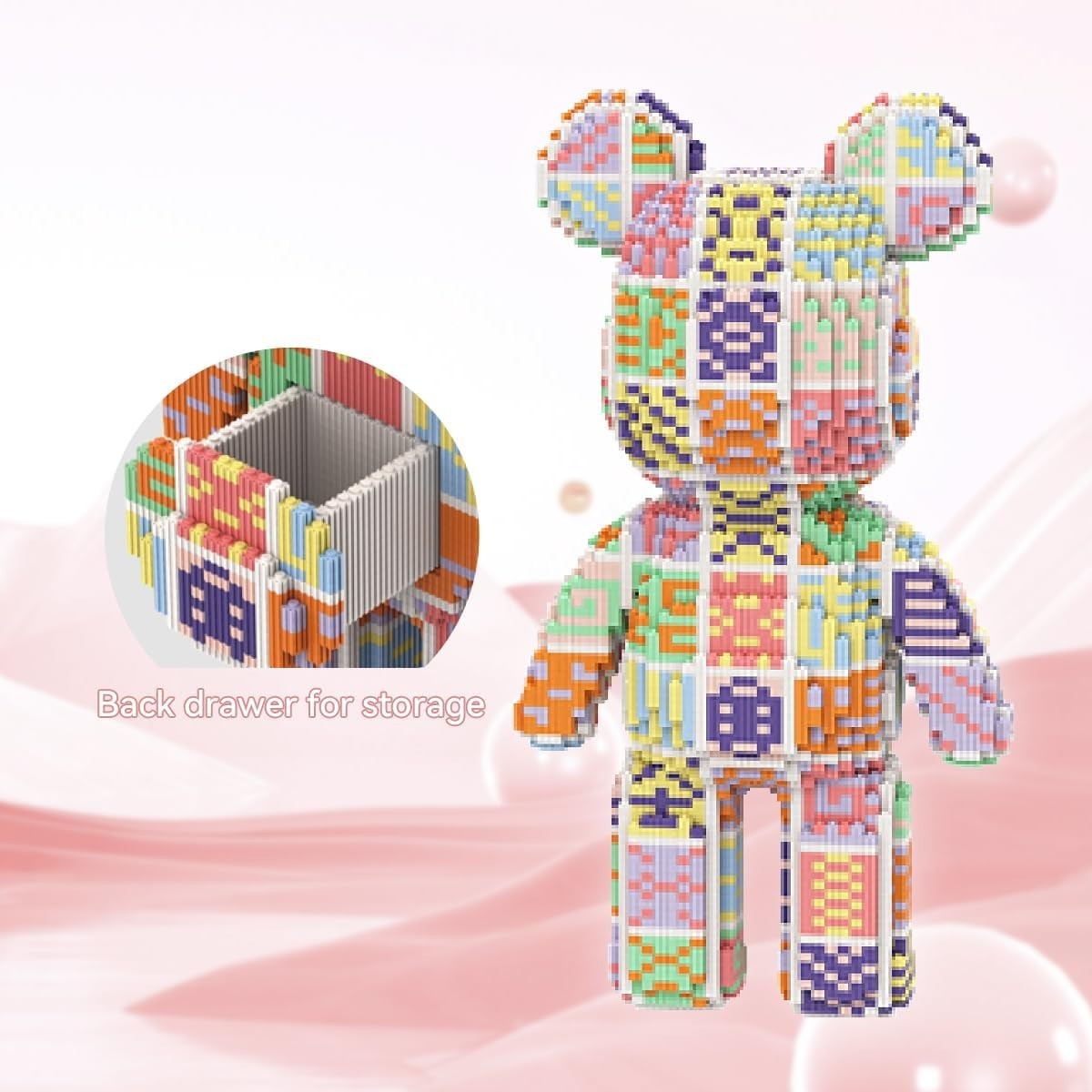 3950pc DIY Candy Bear Micro Blocks Set Toy Gift Adults Kids Animal Decor