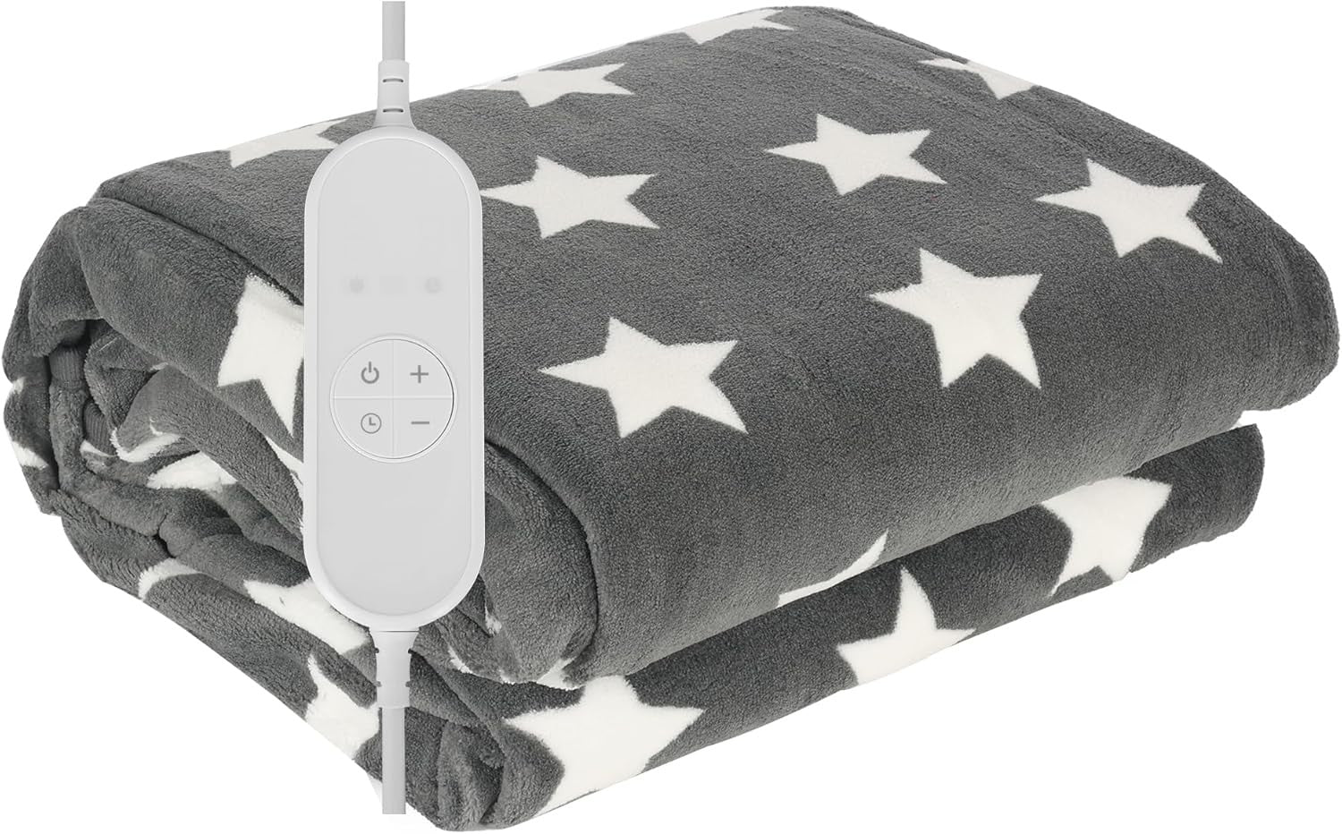 Electric Heated Throw Blanket Fleece 9 Heat Settings Auto Shut Off
