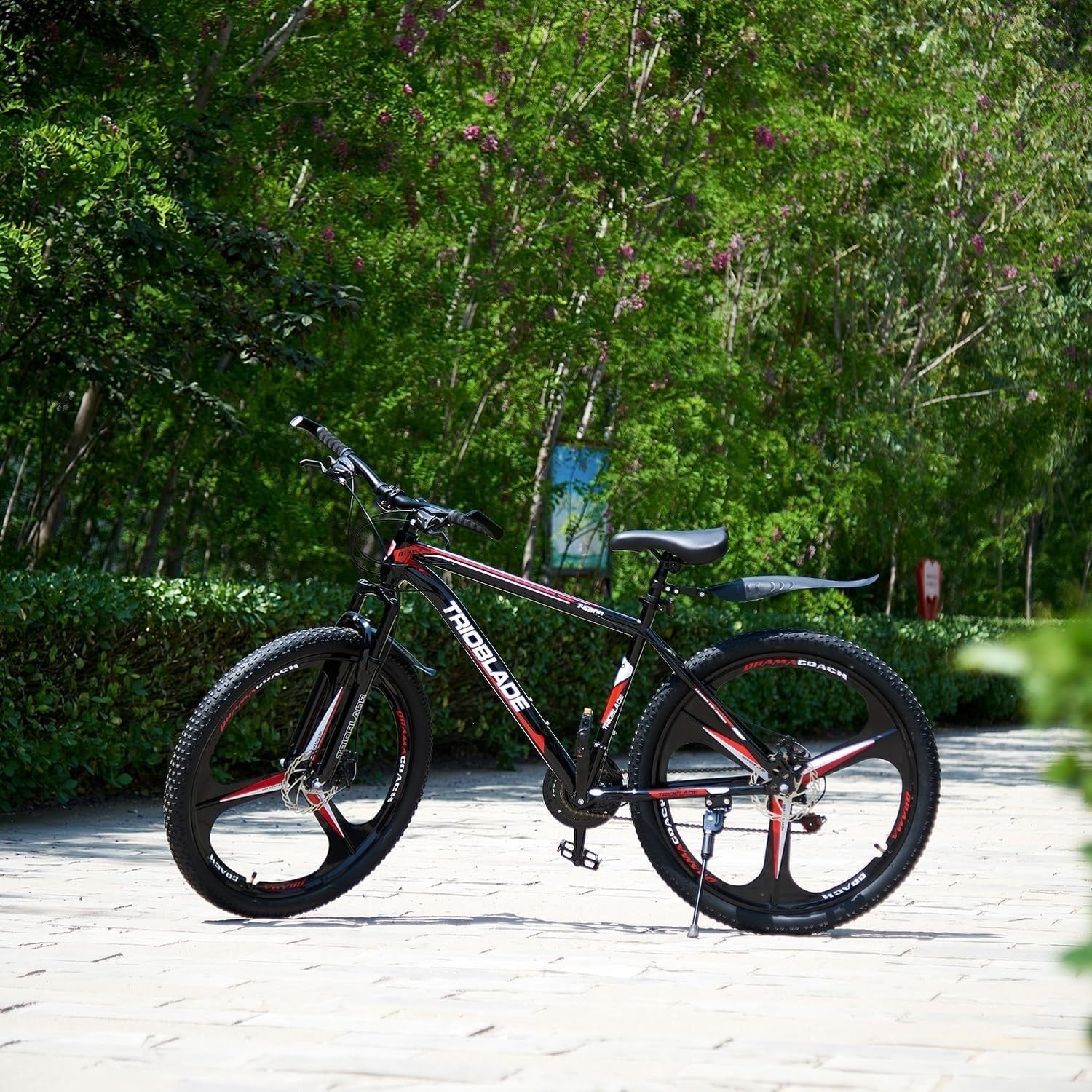 Mens Mountain Bike 21-Speed Disc Brakes Alloy Frame Off-Road MTB