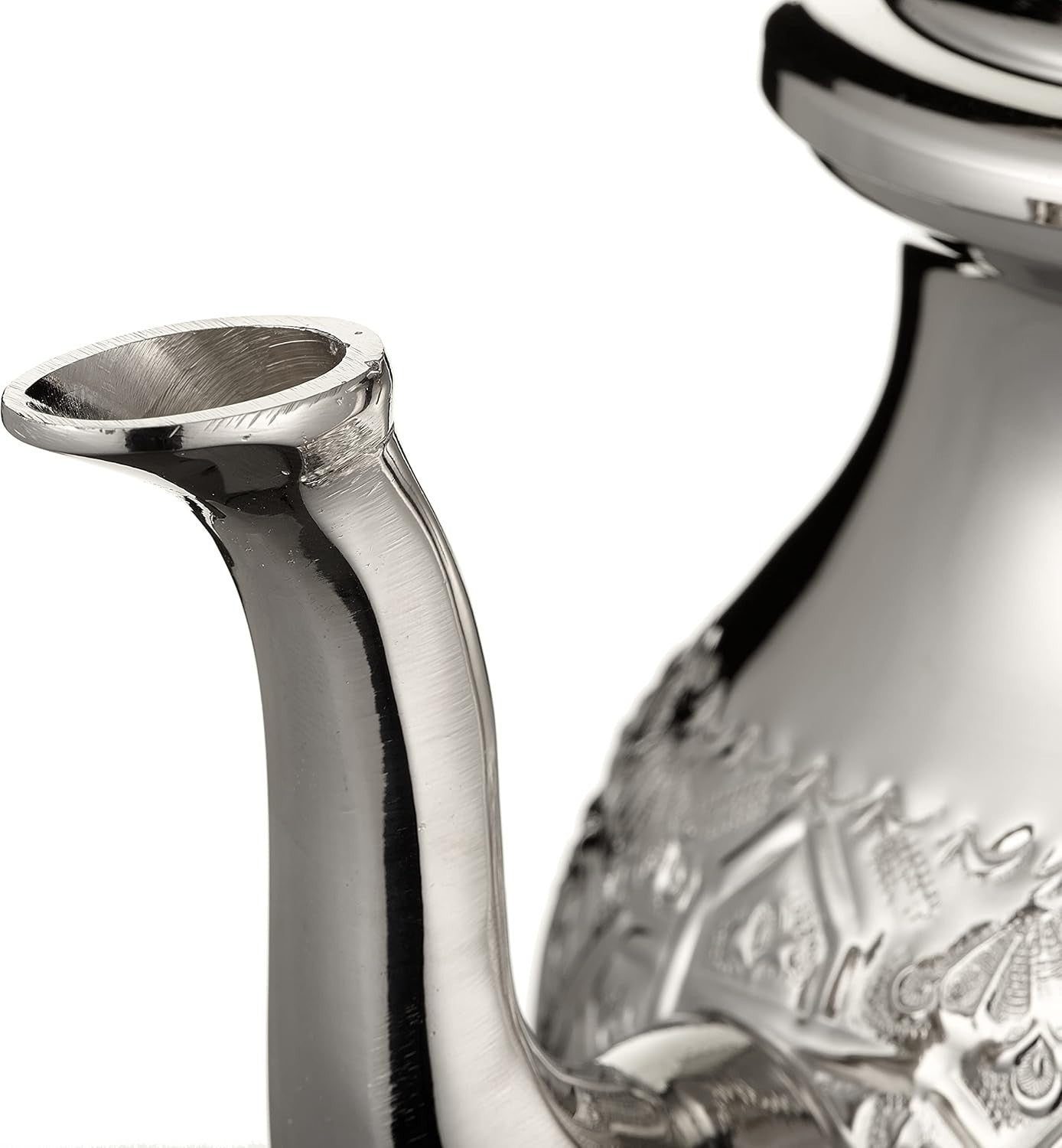 Moroccan Silver Teapot 1L Handmade Engraved Mint Tea Pot with Filter