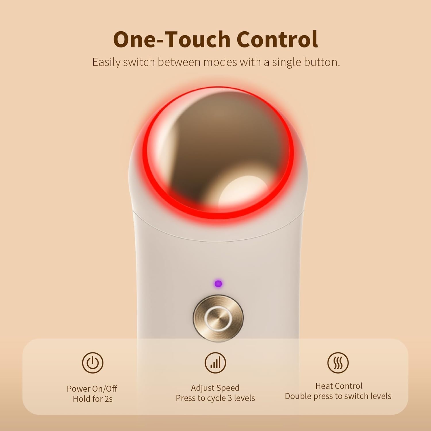 Mini Heated Massage Gun Deep Tissue Muscle Pain Relief Compact Rechargeable