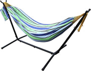 Double Cotton Hammock with Stand | 2 Person 200kg Capacity | Portable