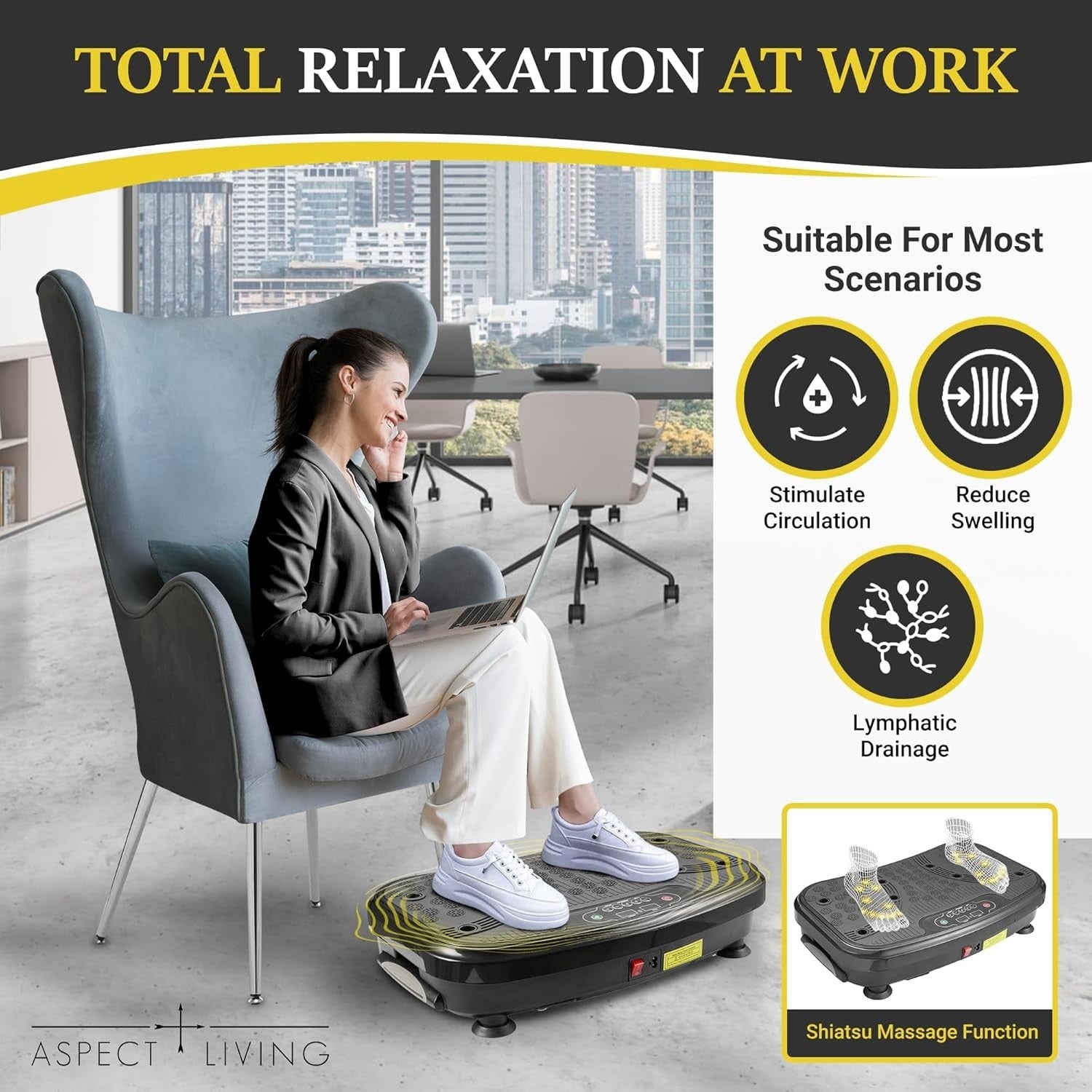 High Intensity Vibration Plate Home Gym Fat Burning Lymphatic