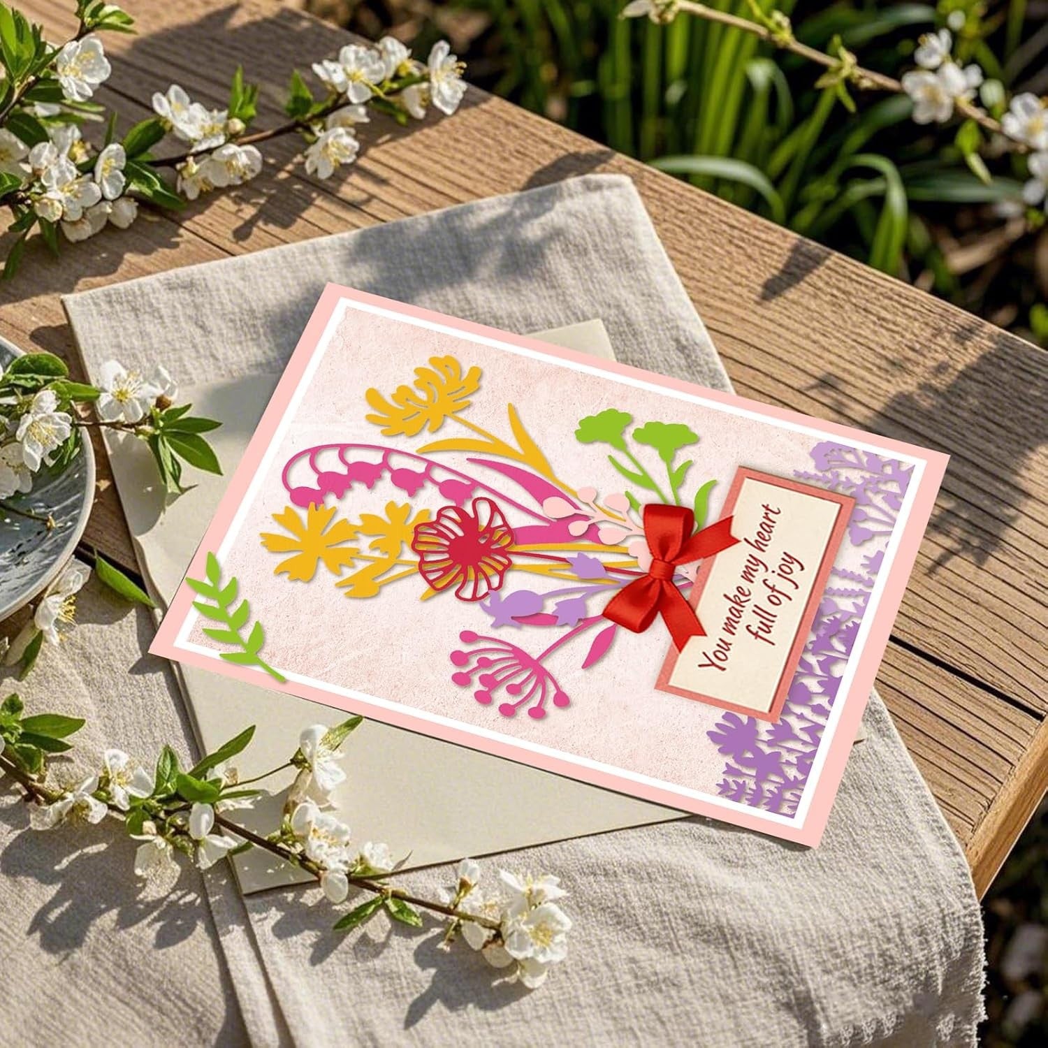 Wildflower Metal Cutting Dies Set Scrapbooking Card Making Embossing Tool