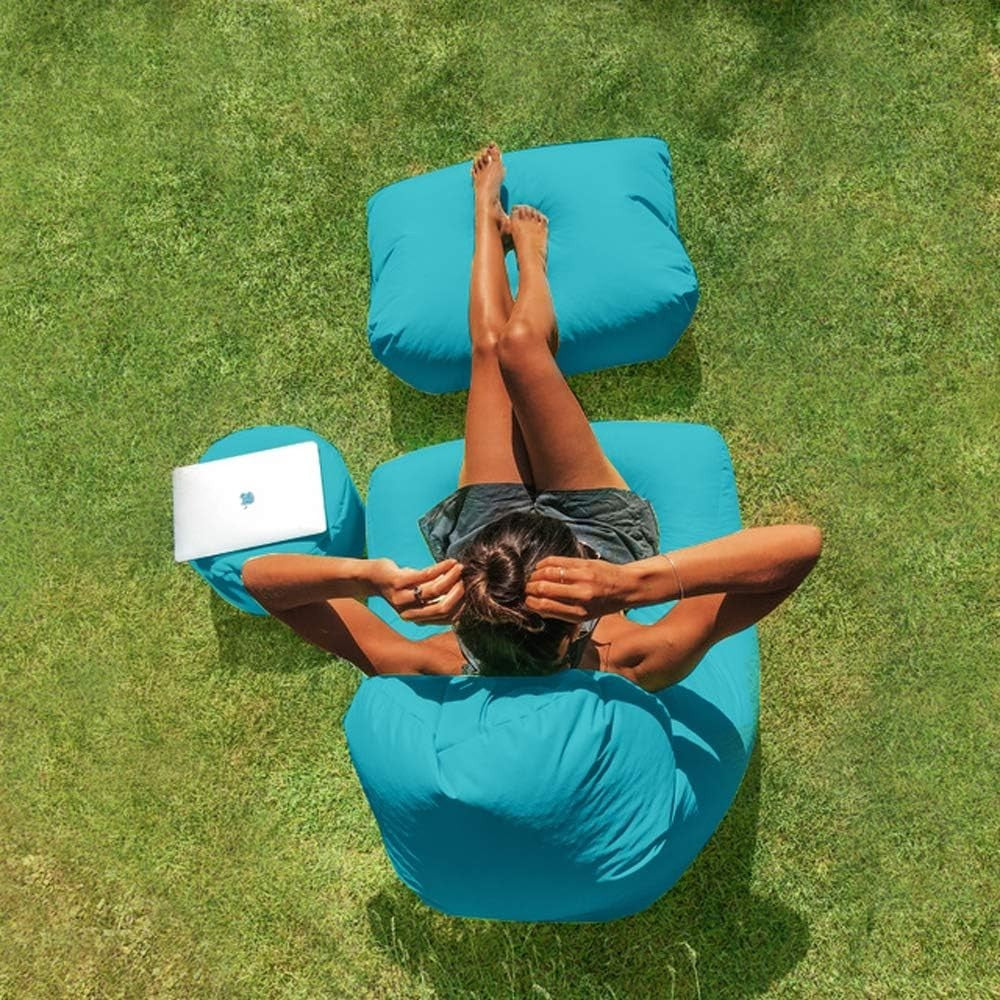 Outdoor Bean Bag Chair Waterproof Recliner Seat for Patio Garden Home