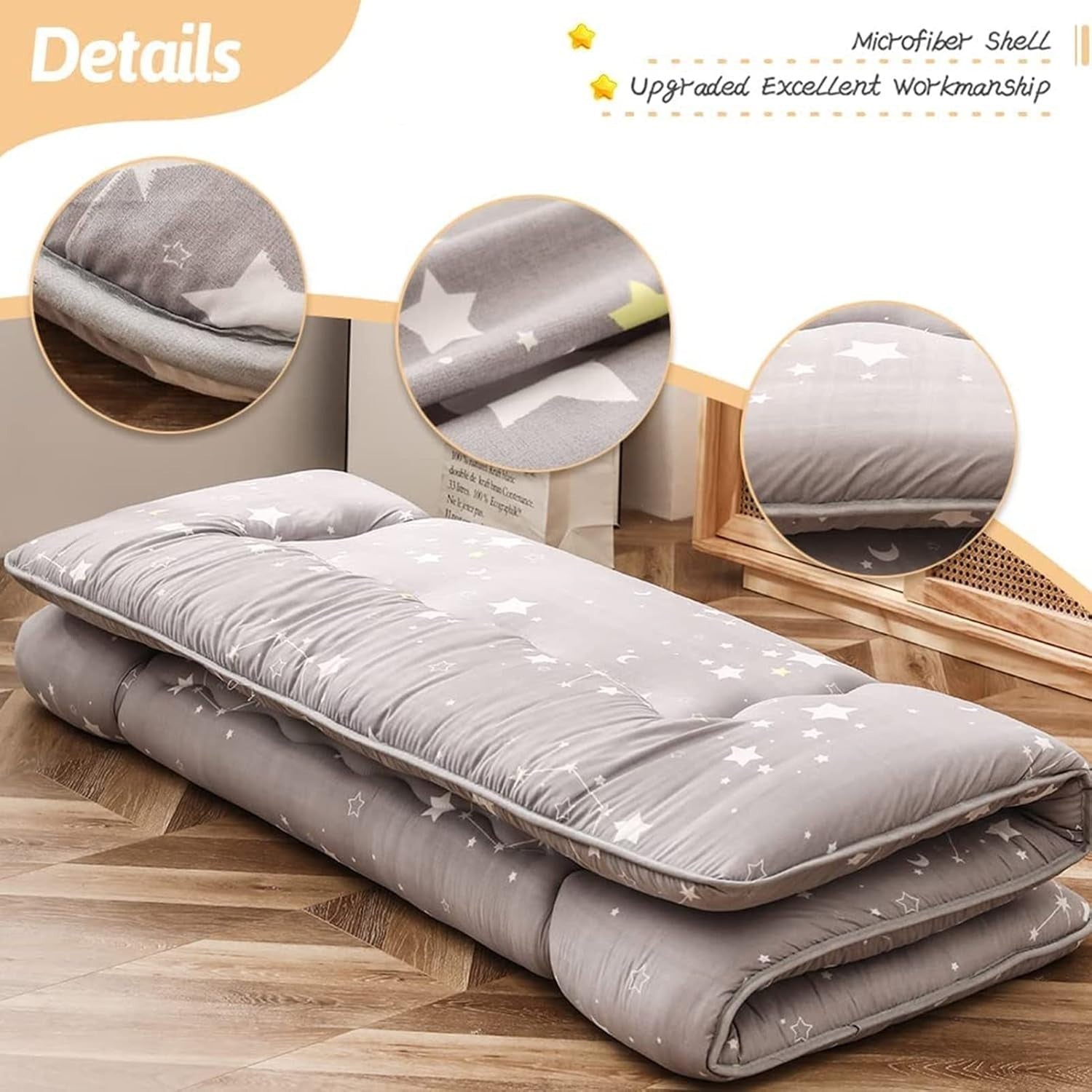 Japanese Floor Mattress Futon Double Tatami Sleeping Pad Foldable Soft Bed