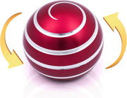 Red Metal Kinetic Desk Toy Optical Illusion Stress Relief Fidget