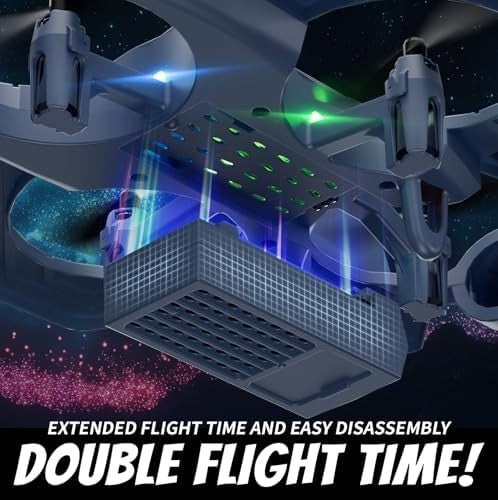 RC Plane for Kids Adults, Easy Fly 2 Take-Off Modes, LED Lights, 360 Flip Toy