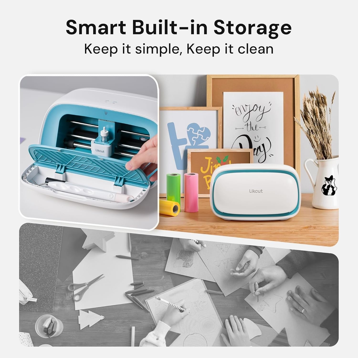 Smart Vinyl Cutting Machine Starter Bundle for Stickers Cards & Home Crafts