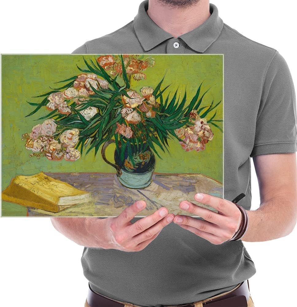 Van Gogh Oleanders Canvas Wall Art 40x30cm Framed Print