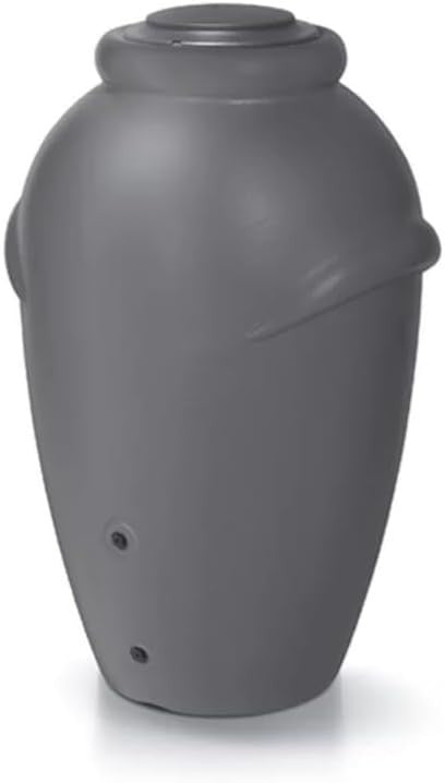 360L Grey Garden Water Butt with Tap & Complete Connection Kit