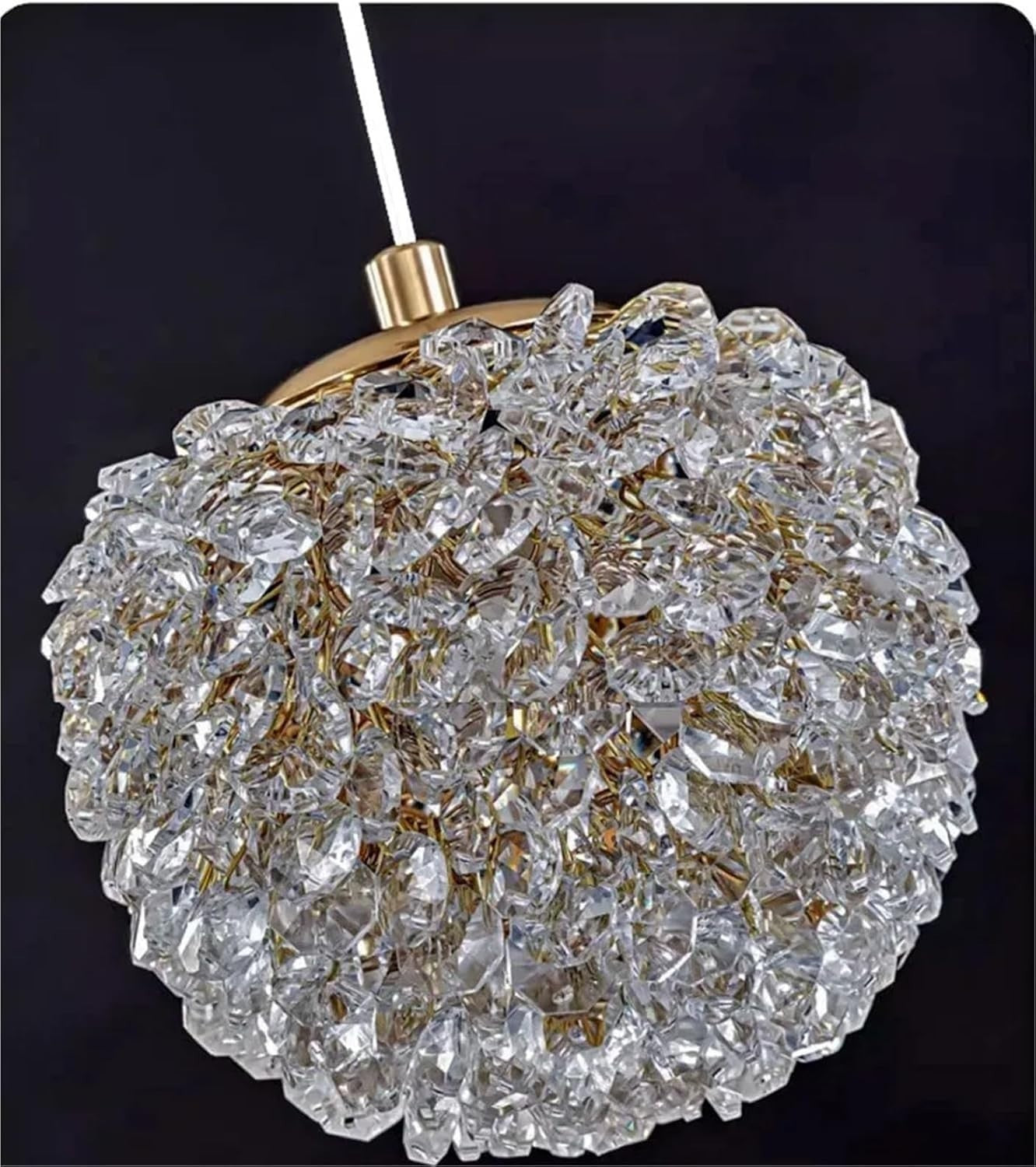 Elegant Crystal Wall Sconce Light with K9 Lampshade, Adjustable G9 Bulb