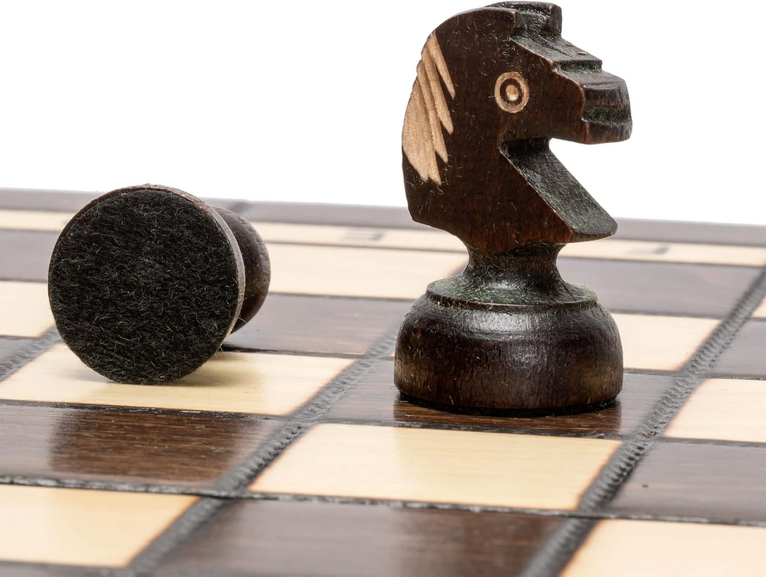 Luxury Wooden Chess Set 35cm Continental Board Handcrafted Pieces Gift Set