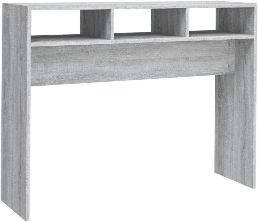 Compact Grey Console Table 105x30x80 cm – Stylish Storage & Workspace