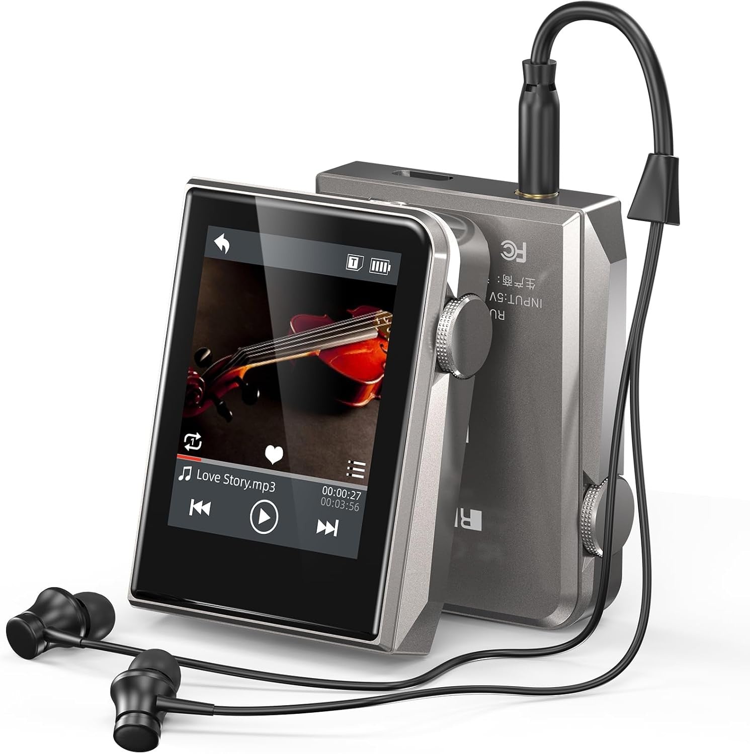 64GB HiFi MP3 Player Lossless Metal Body Expandable 128GB