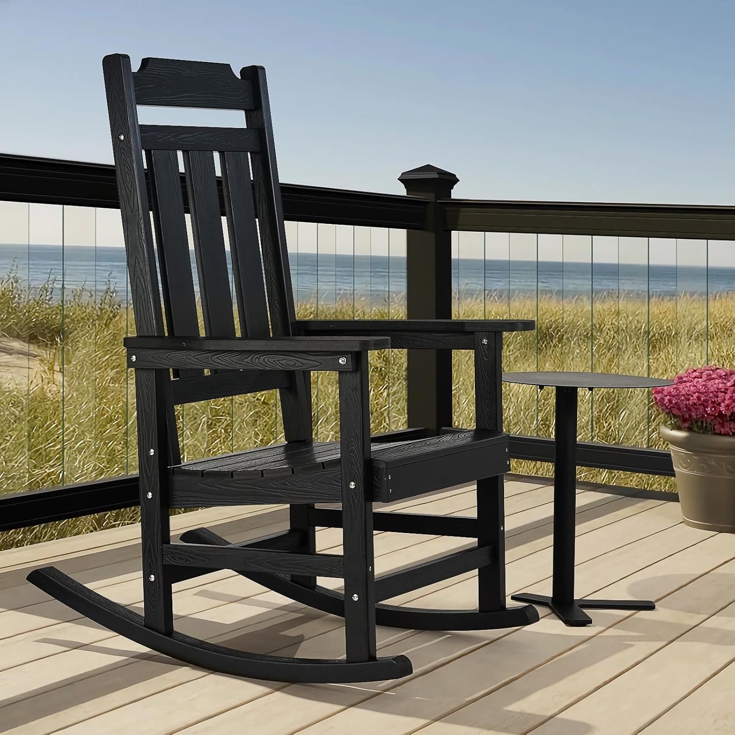 Outdoor Rocking Chair Set – Comfortable Patio Porch Chairs, Supports 400 lbs