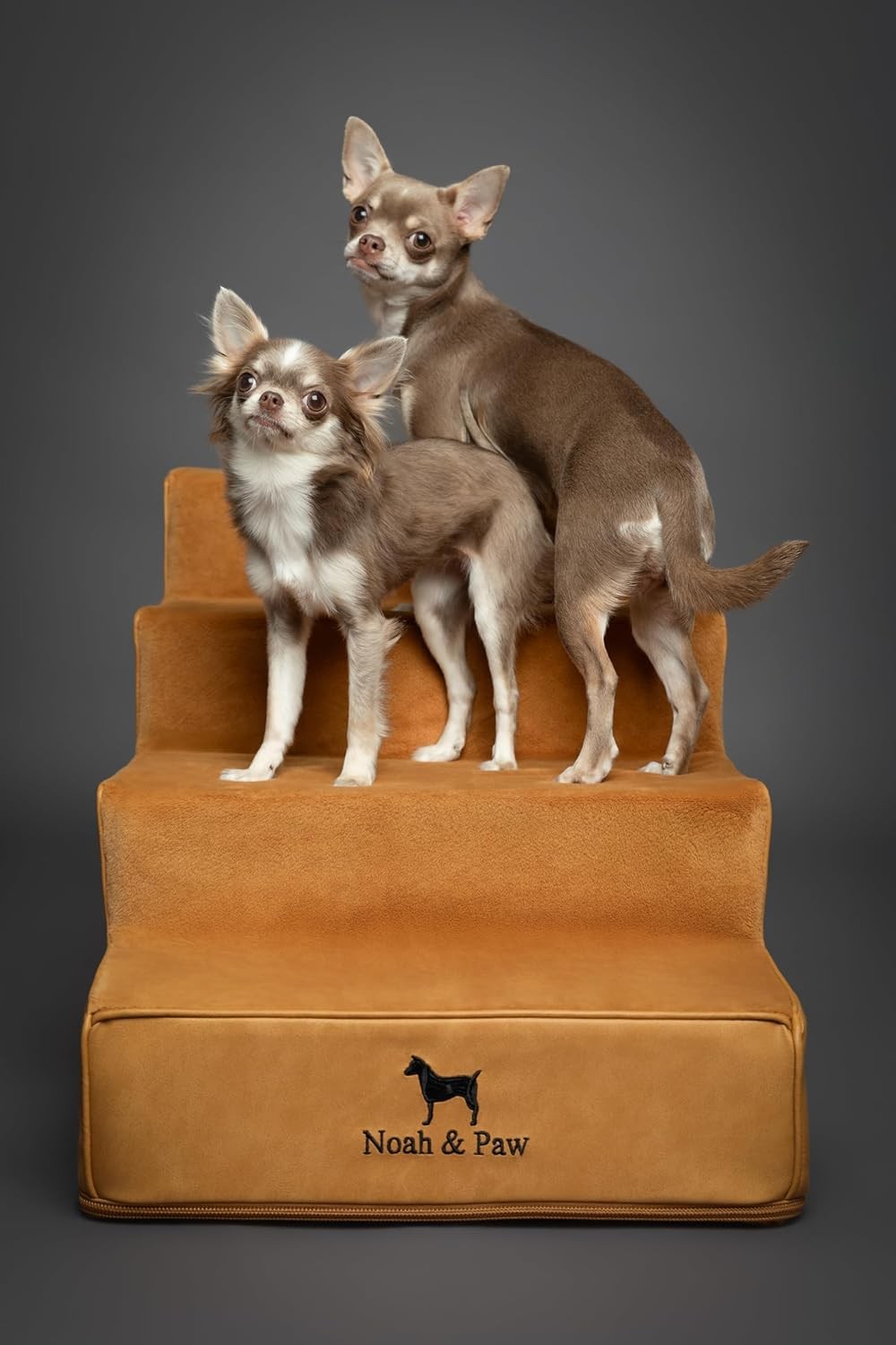 5‑Step Extra‑Wide Foam Dog & Cat Stairs 35D – Non Slip Pet Ramp Bed Sofa