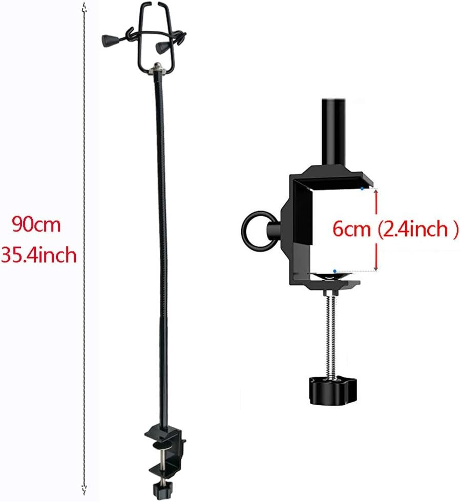 Hands Free Dog Hair Dryer Stand Grooming Table Holder 360° Adjustable Clamp